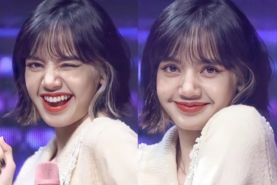 Tóc mái thưa Lisa