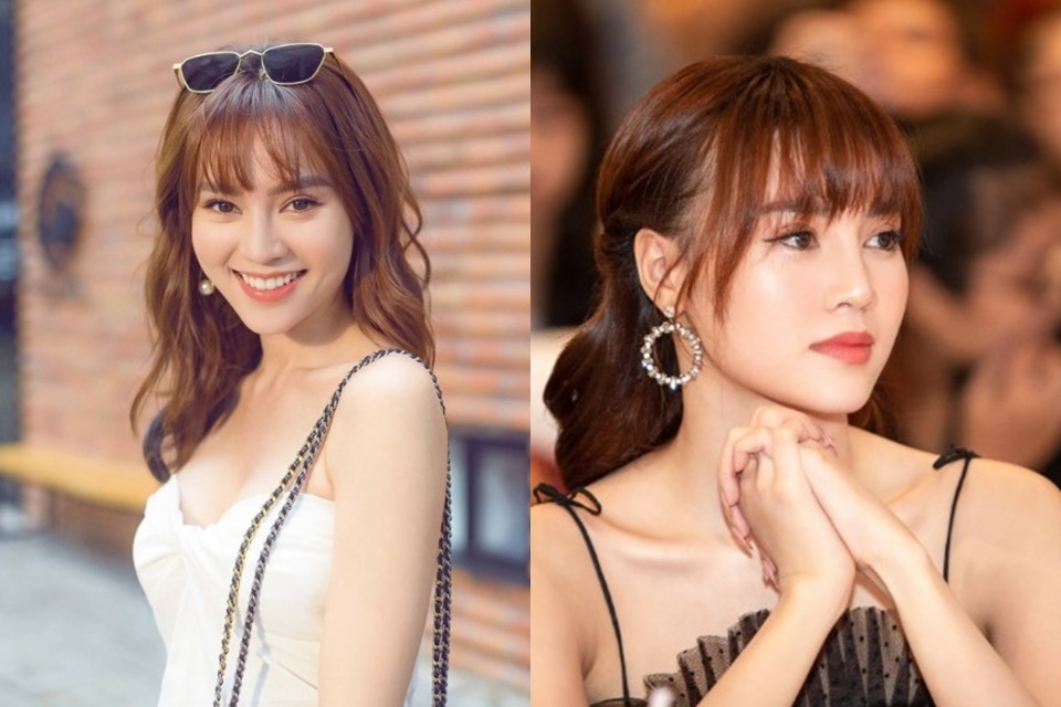 Tóc mái thưa diễn viên Ninh Dương Lan Ngọc