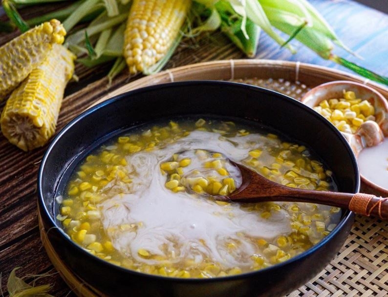 cách nấu chè bắp 1