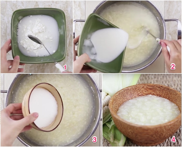 cách nấu chè bắp 3