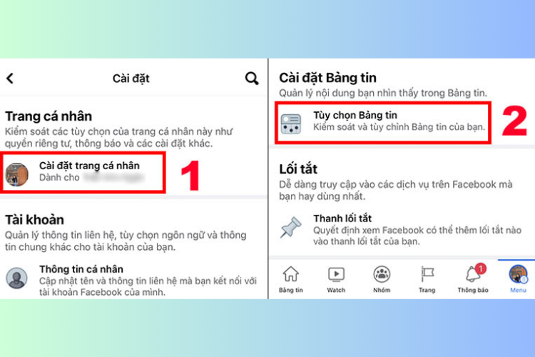 Cách bỏ follow trên Facebook từ phần Cài đặt