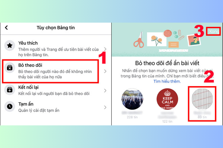 Cách bỏ follow trên Facebook từ phần Cài đặt