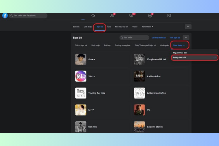 Cách bỏ theo dõi hàng loạt trên Facebook