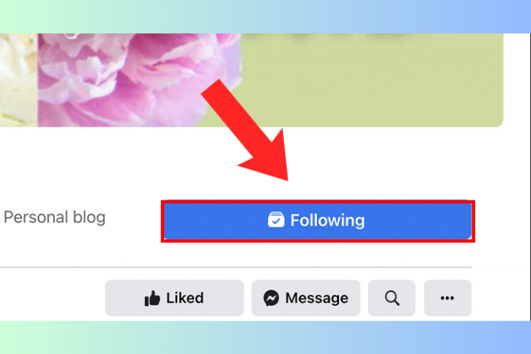 Bỏ theo dõi Fanpage bằng máy tính