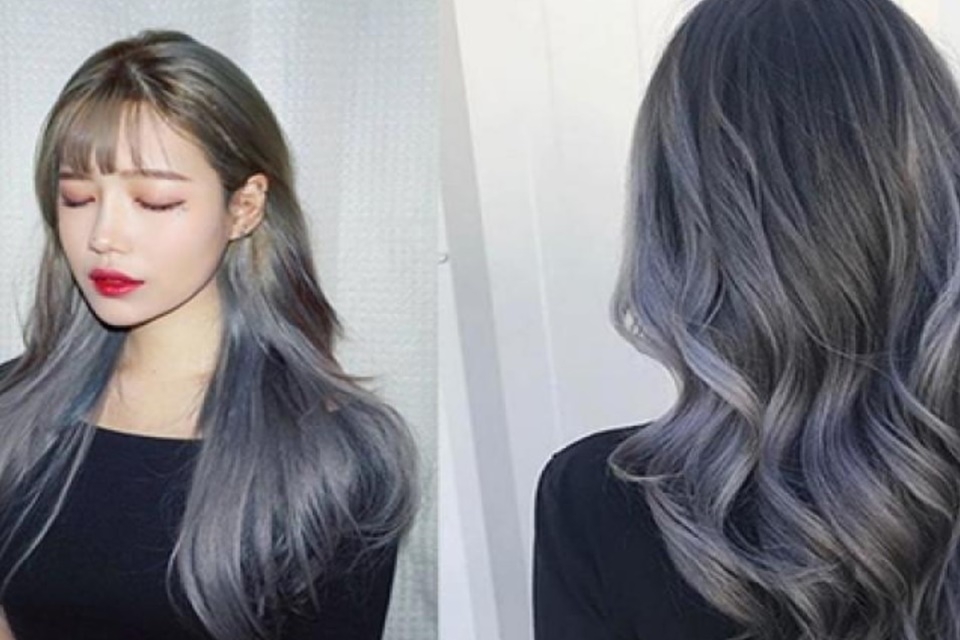 Màu tóc nhuộm than chì ombre mới lạ