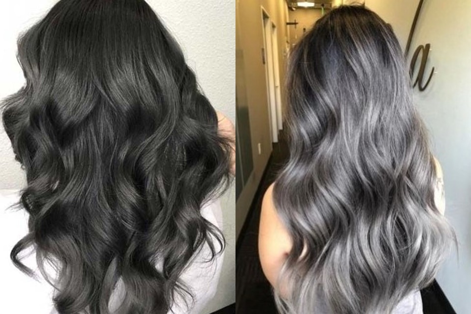 Màu than chì ánh rêu tôn da