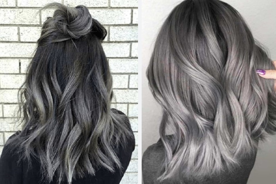 Tóc màu than chì ánh khói