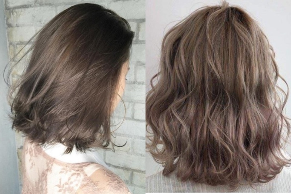 Tóc nâu than chì phù hợp với mọi loại da