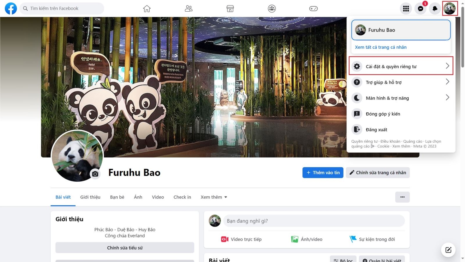 Đăng nhập vào tài khoản Facebook
