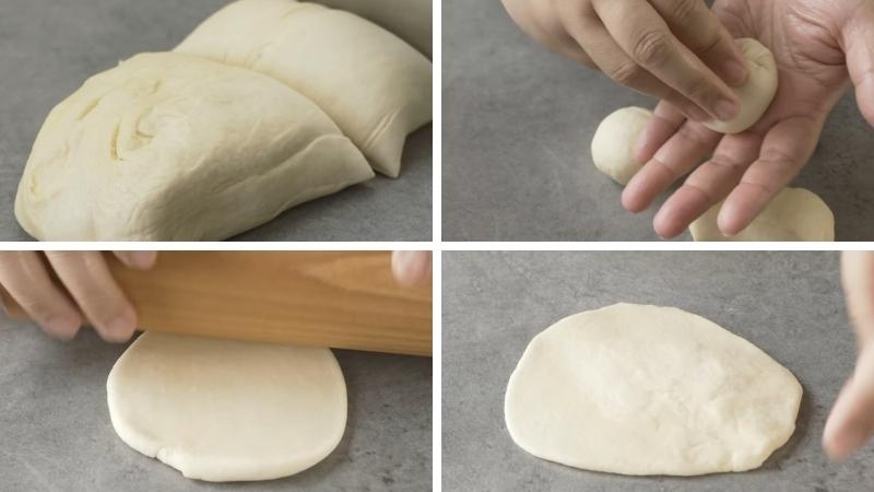 Ủ bột và nặn bánh thành hình