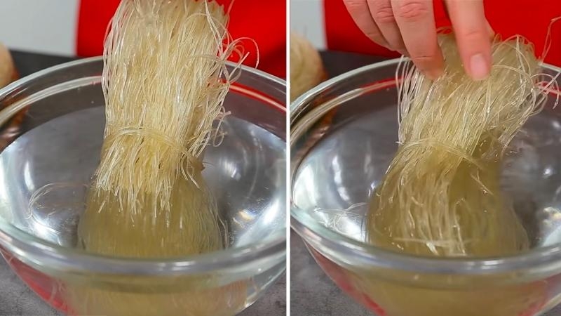 Ngâm miến cho mềm