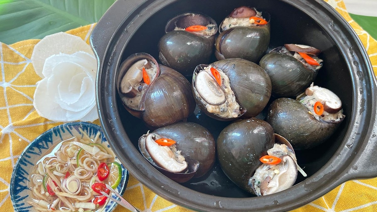 Học cách làm chả ốc hấp nấm ngon ngọt, bổ dưỡng thay đổi khẩu vị gia đình