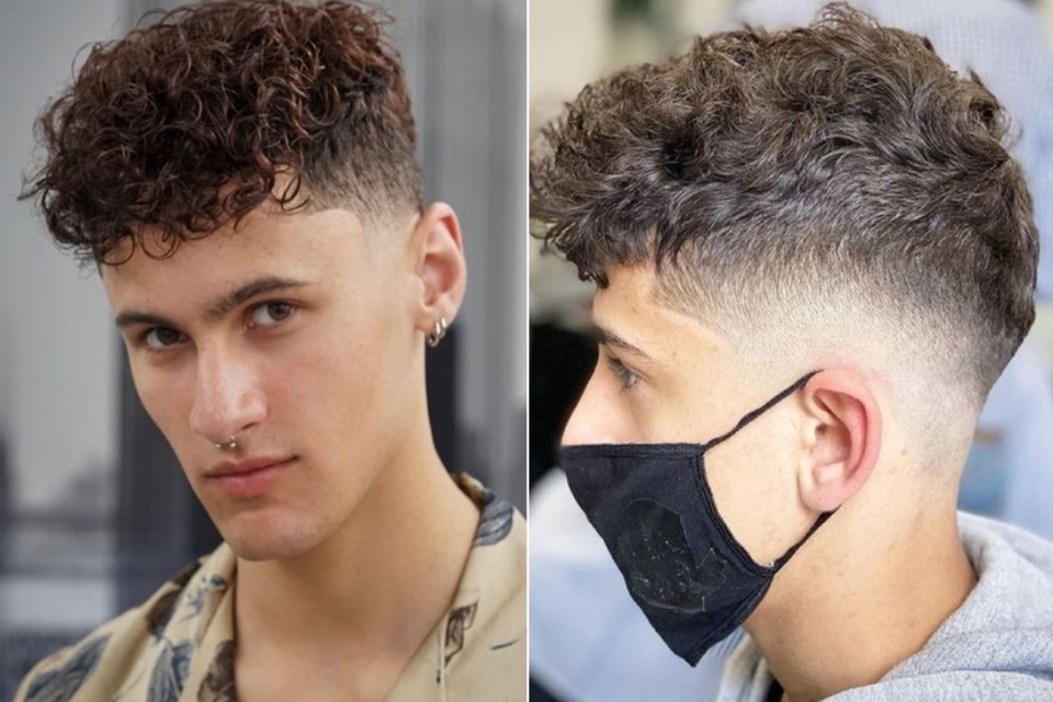 Tóc xoăn nam undercut cho chàng nam tính
