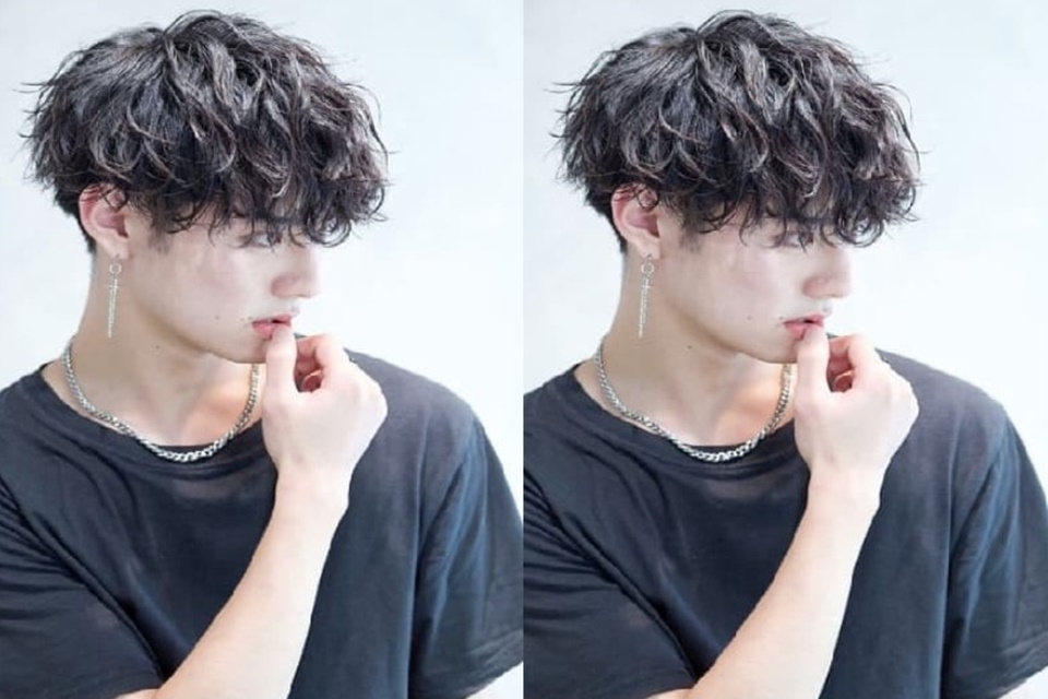 Tóc xoăn nam layer cho chàng trẻ trung