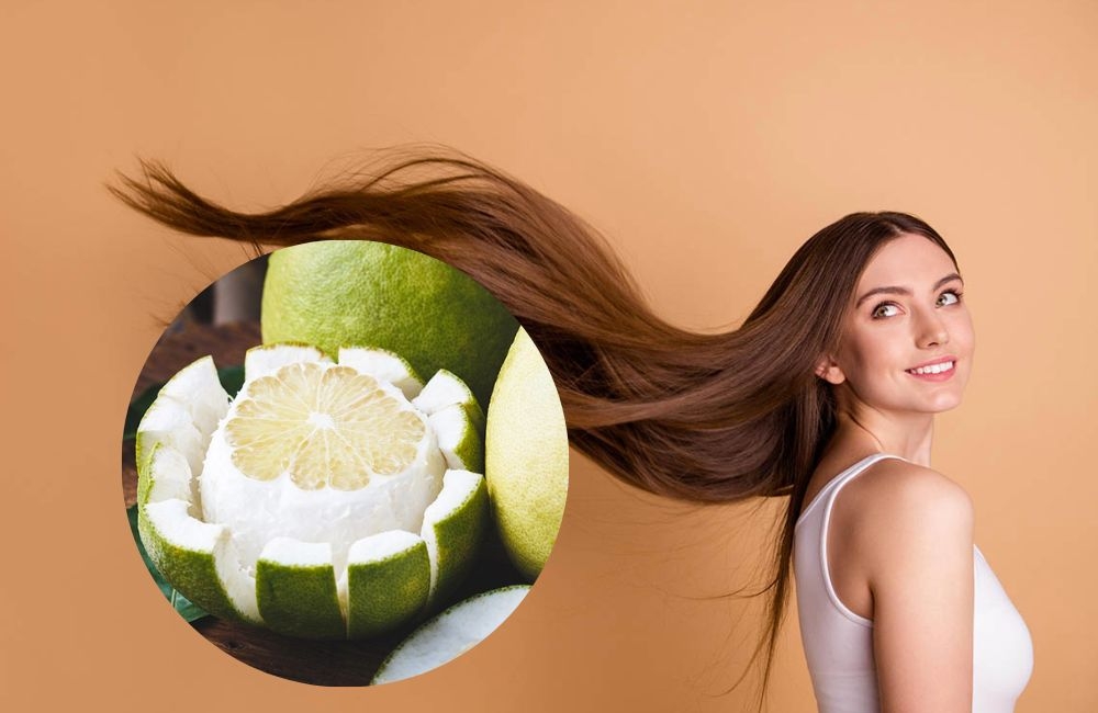 Vỏ quả bưởi dưỡng tóc