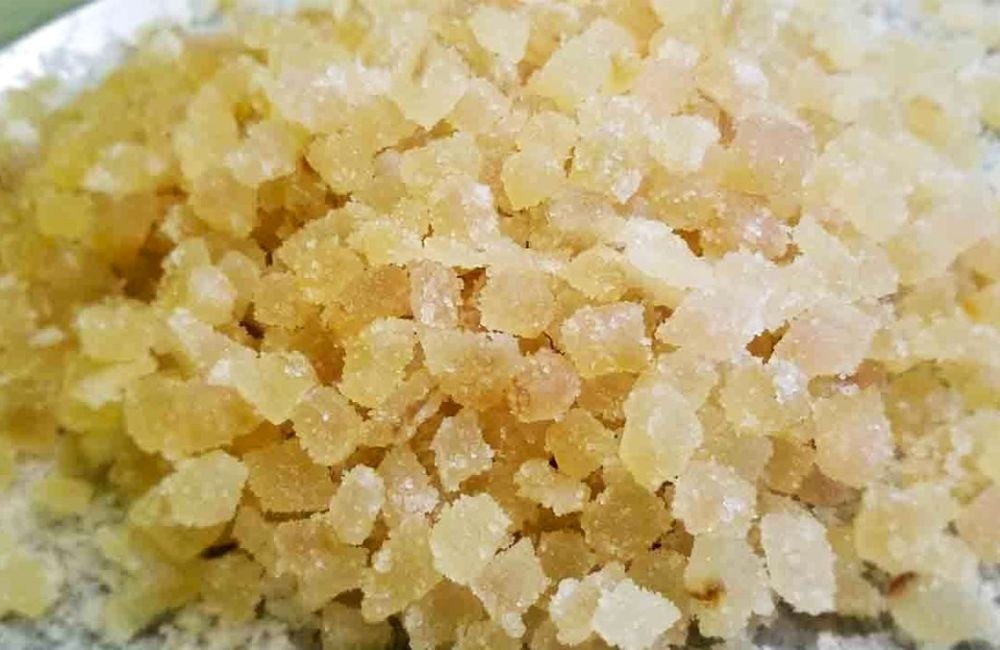 Xào mỡ đường làm bánh cáy 