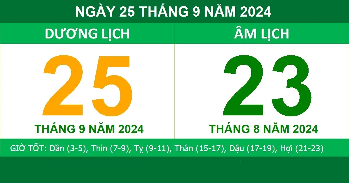 ngày 25 tháng 9 âm lịch