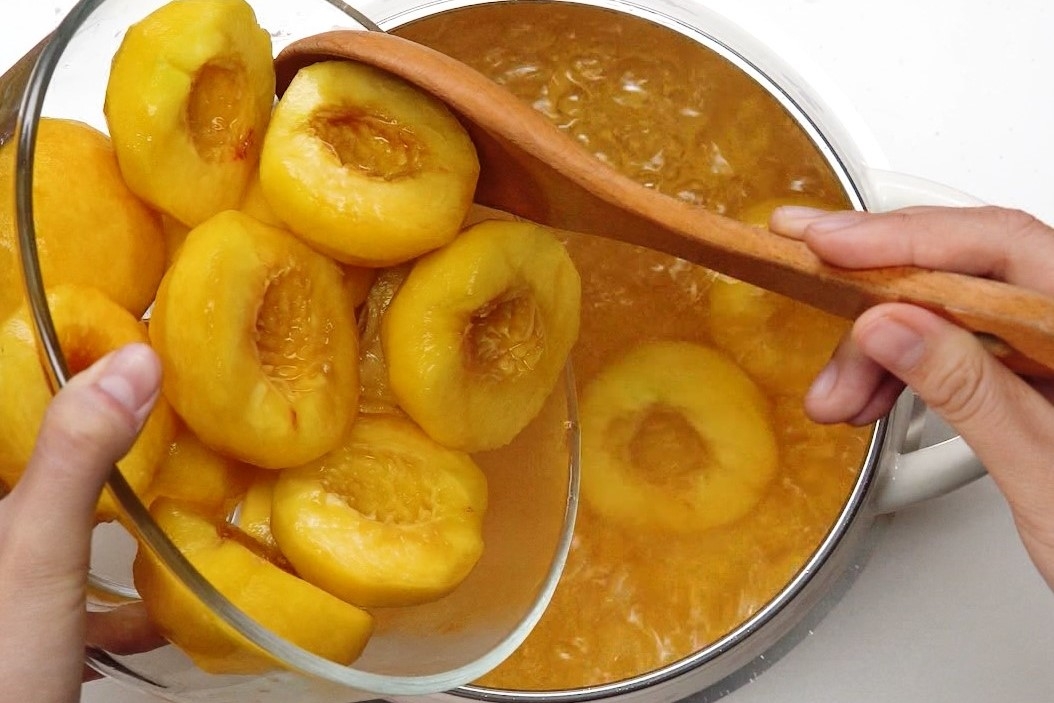 cách làm đào ngâm 5