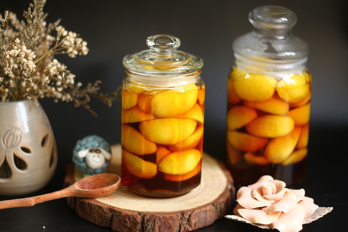 cách làm đào ngâm 6