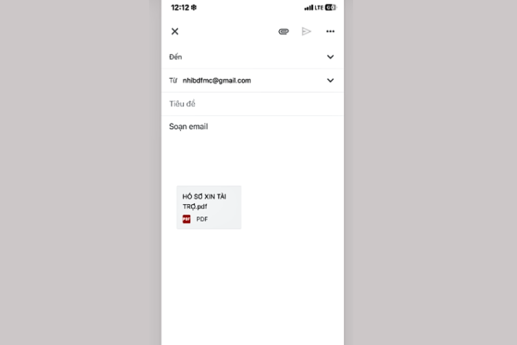 Chọn tệp bạn muốn đính kèm