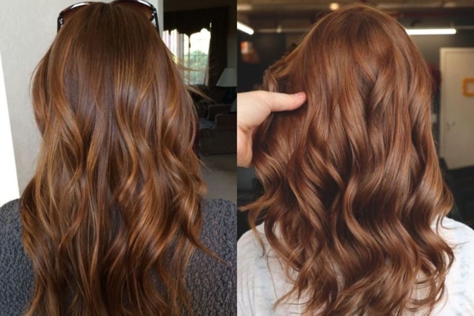 Màu tóc nâu socola caramel cho nàng nổi trội