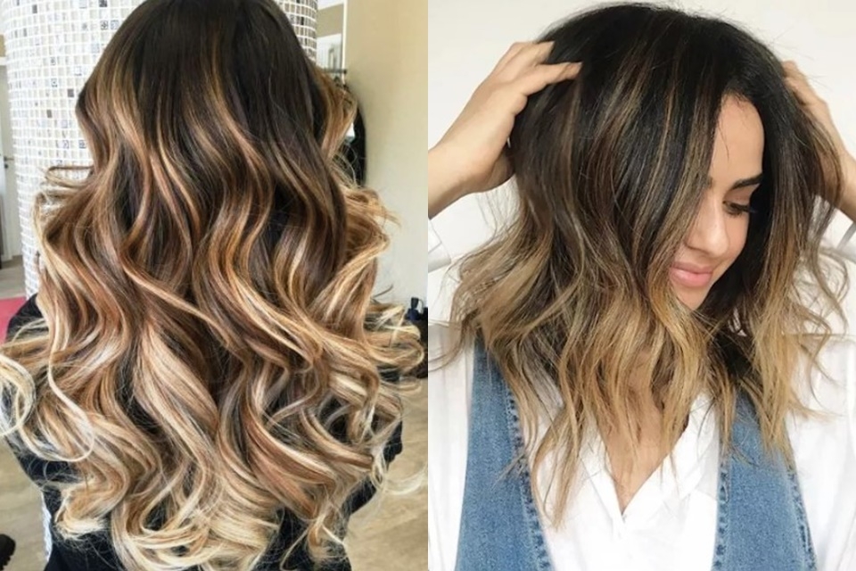 Màu tóc nâu socola ombre mới lạ