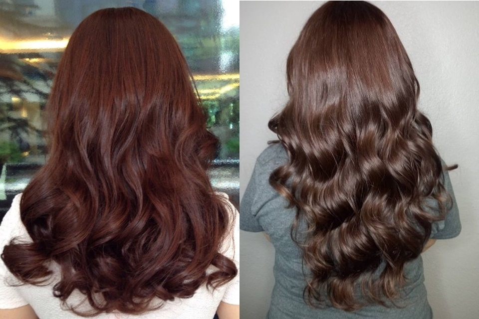 Màu tóc nâu socola hạt dẻ cho nàng nhẹ nhàng nữ tính