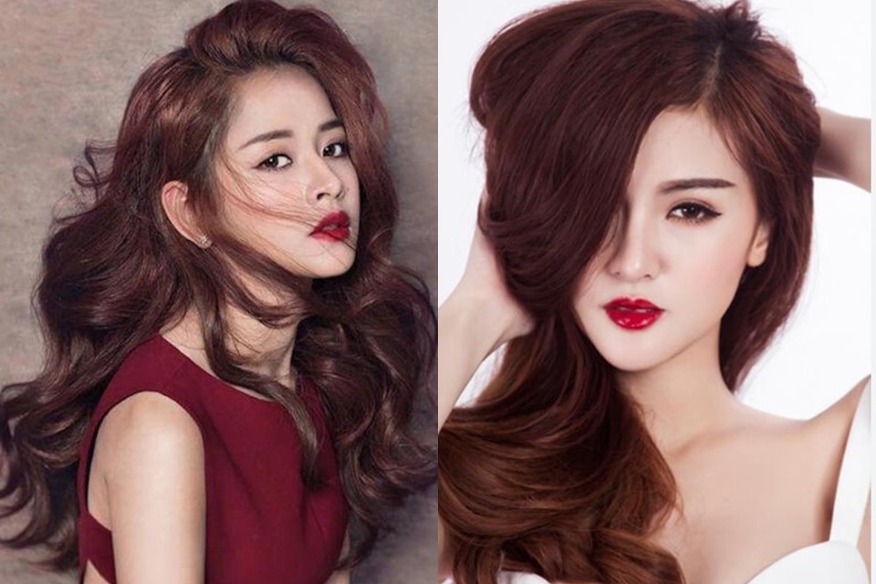 Màu tóc nâu socola ánh đỏ cho nàng cá tính