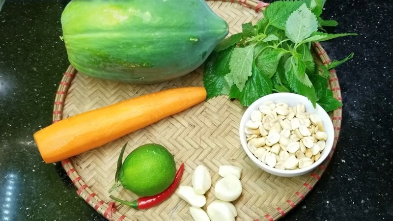 Cách làm nộm đu đủ không chỉ đơn giản mà các nguyên liệu cũng vô cùng thân quen