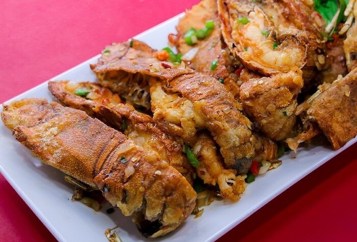 Tôm mũ ni rang muối mằn mặn thơm ngon