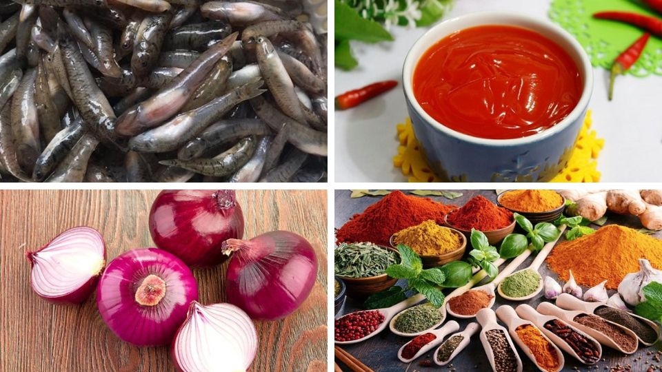 Nguyên liệu làm cá bống kho tiêu với nước sốt tương