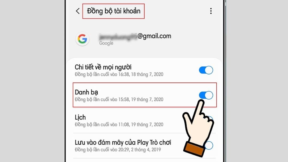 Hướng dẫn đồng bộ, khôi phục danh bạ gmail đã bị xóa đơn giản 3