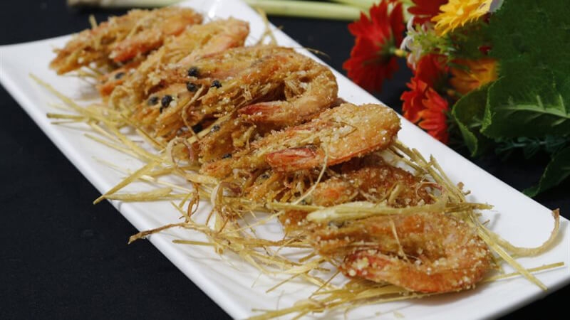 tôm rang sả