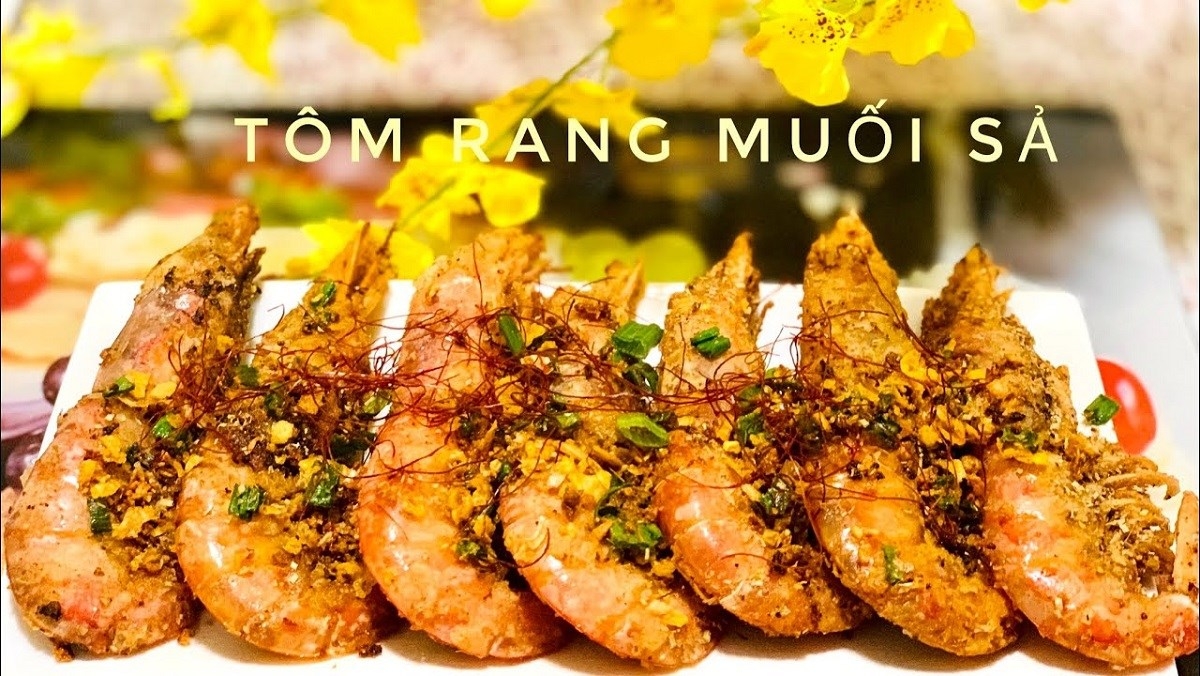 tôm rang sả