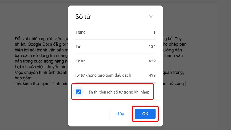 Đếm số từ trên Google Docs - hình 7