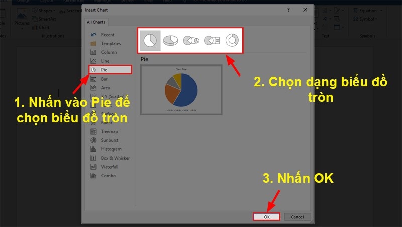 Cách vẽ biểu đồ tròn trong Word cực đơn giản mà bạn không thể bỏ qua