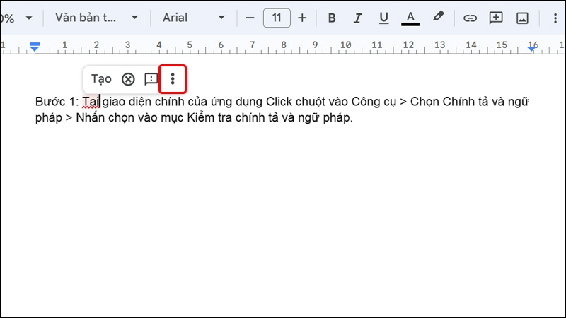 Kiểm tra chính tả bằng Google Docs - hình 5