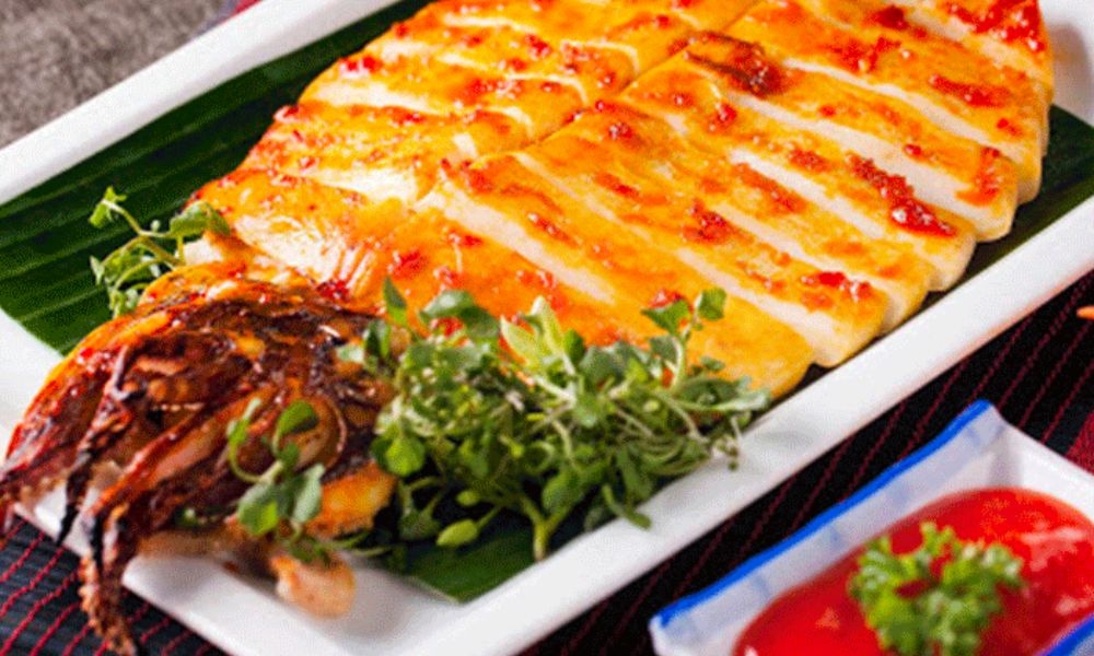 mực xà nướng muối ớt