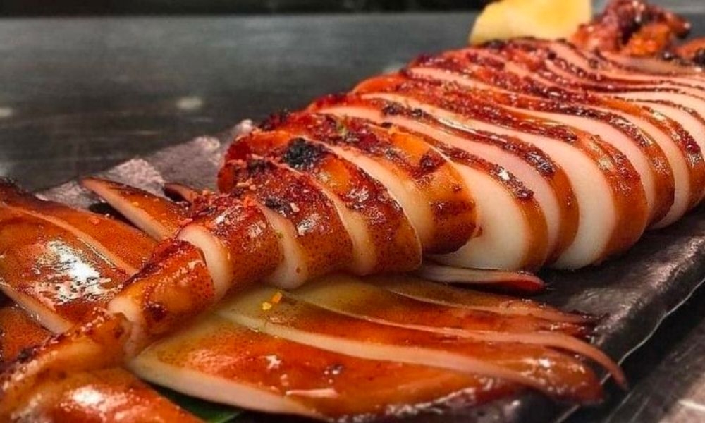 chế biến mực xà