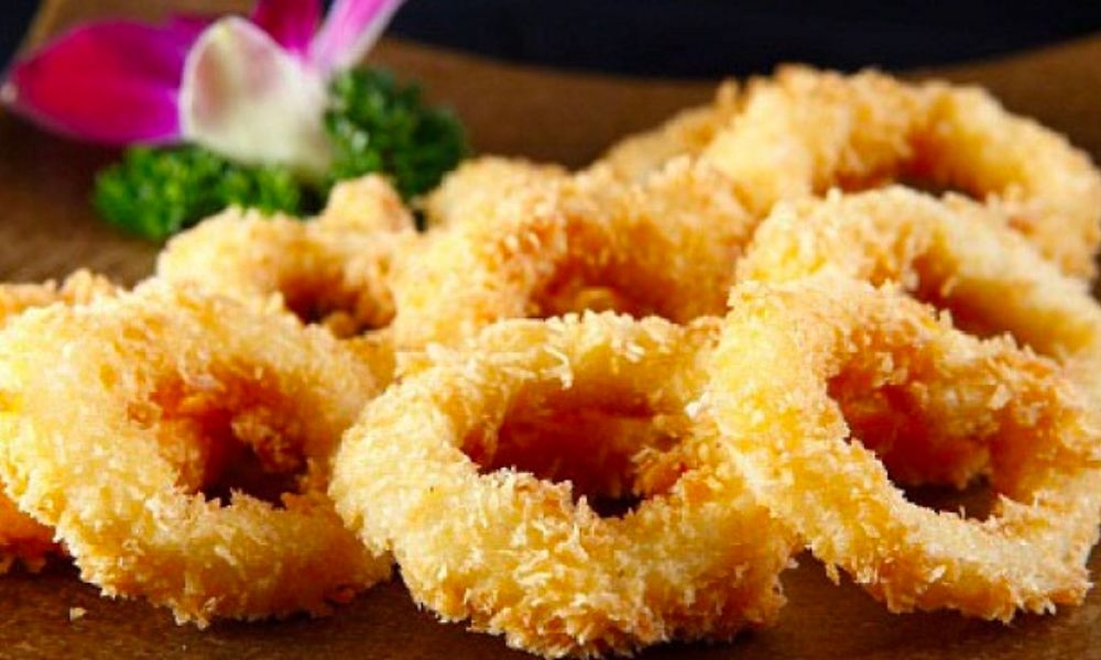 mực xà chiên giòn