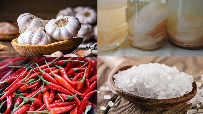 Nguyên liệu làm tỏi ngâm giấm