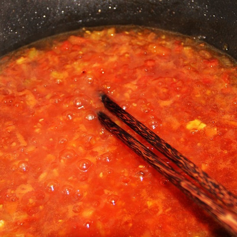 Làm nước sốt cà chua