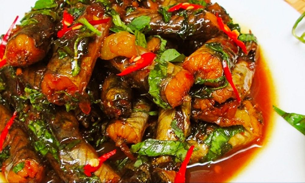 cá bống kho rau răm đặc trưng