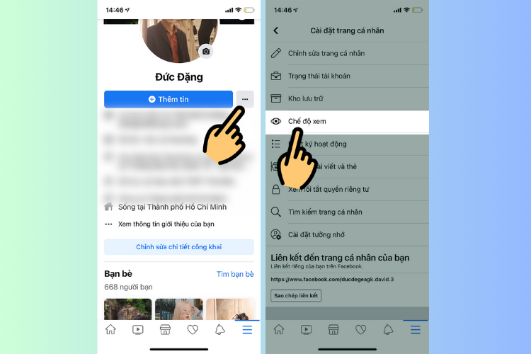 Cách xem trang cá nhân Facebook với tư cách người khác