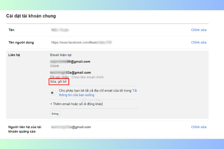 Tìm hiểu cách đổi email Facebook cực đơn giản