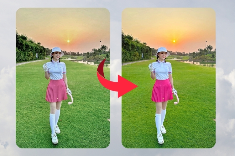 Công thức chỉnh ảnh ngoài trời