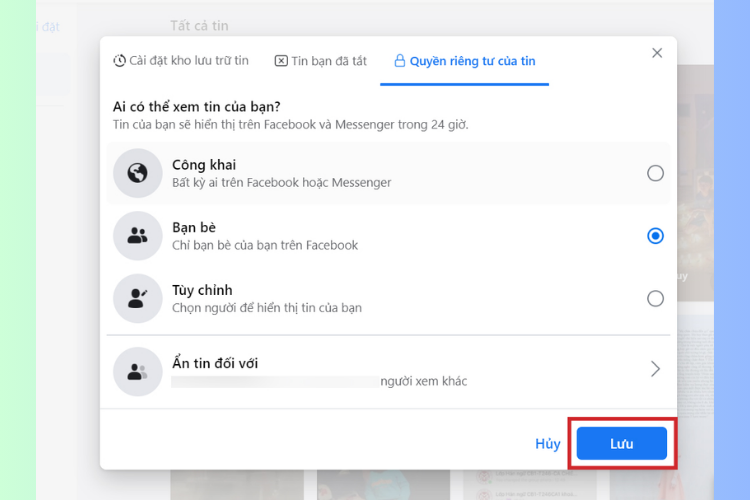 Cách chặn, hạn chế người xem tin của mình trên Facebook