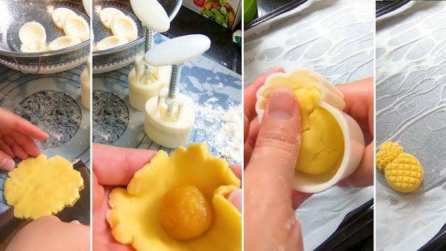 Nặn và tạo hình bánh