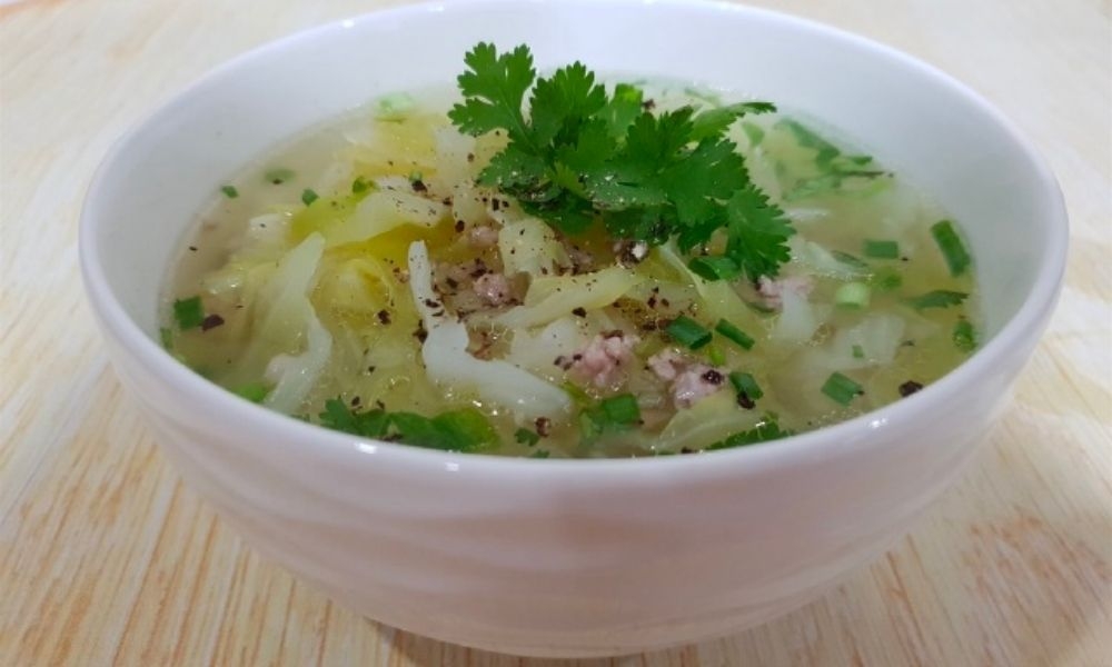 Canh cải thảo thịt băm ngọt thơm