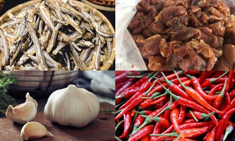 Nguyên liệu làm cá cơm khô rim me